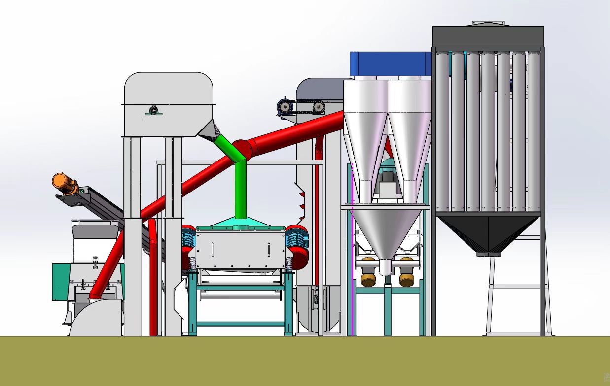 Carbon Steel Material Stone Separator Machine ISO9001 Certified Easy To Operate