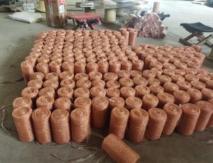 China 0.17mm Diameter Knitted Copper Wire Mesh Roll For Gas Liquid Filter factory