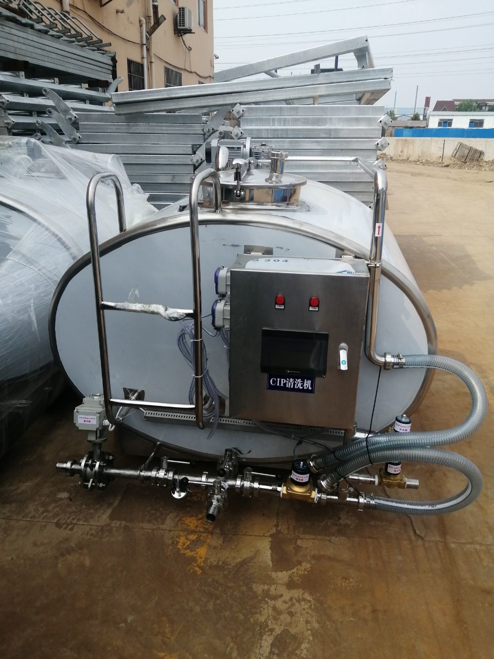 Corrosion Resistance 8000L Stainless Steel Milk Cooler with Food Grade Material