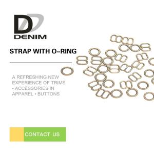 China Underwear Metal Strap Adjuster Buckle O - 8 - 9 Shaped Ring Environmentally Friendly factory