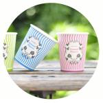 DISPOSABLE PLA PAPER CUP 2.7-12OZ, COFFEE CUP, HOT DRINKS, PLA COATED
