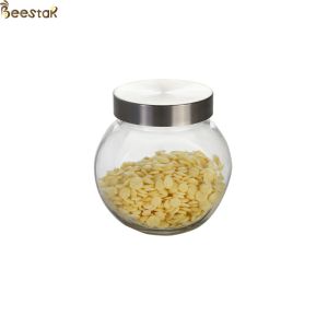50ml Honey Jar And Spoon Flat Bottle With Metal Lid