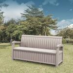 Hotel Outdoor Home Weather-Proof Armchair Plastic 3 Seater Sofa Bench with