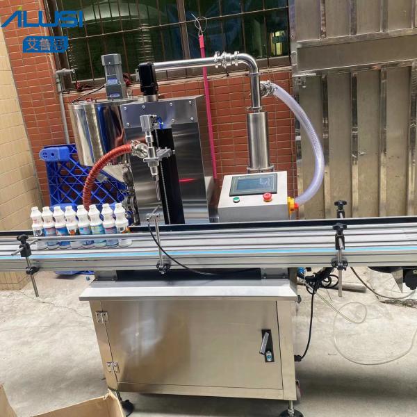 China Cosmetic Cream Paste Water Bottle Filling Machine With Automatic Rotor Pump 2000bph factory