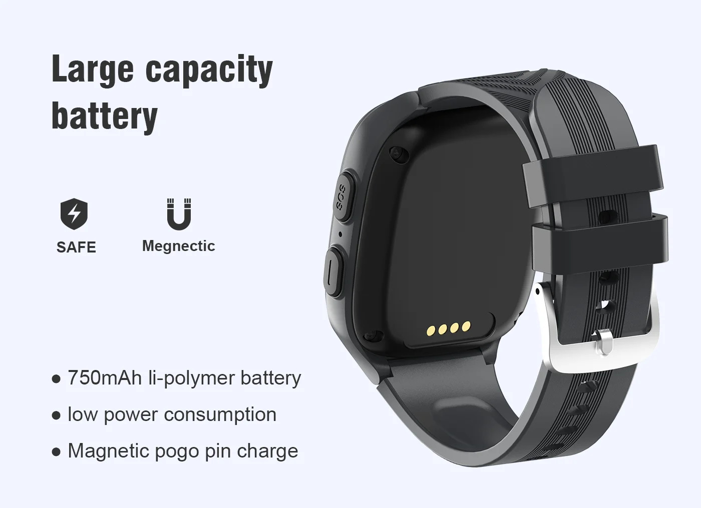 4G Kids Waterproof WiFi GPS Play Zoom Smart Watch Video Call Monitor