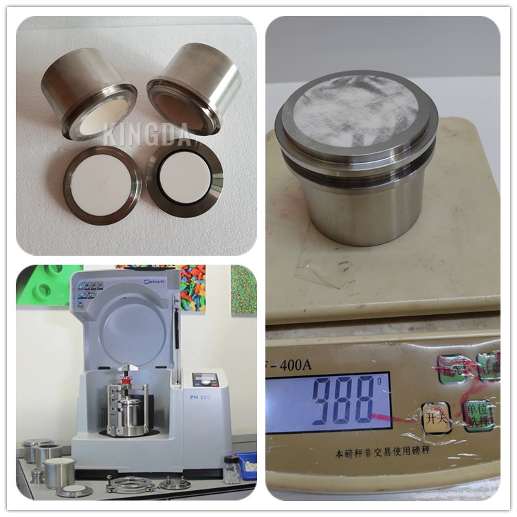 ZrO2 Material 50ml Planetary Zirconia Milling Jar for Retsch PM100 PM200 PM300 PM400