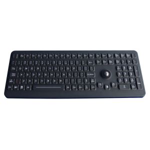 China Industrial Medical Silicone Computer Keyboard With Washable Trackball factory