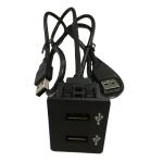 Car Dash Cable Wire Harnesses Single Dual Car Charger USB Socket