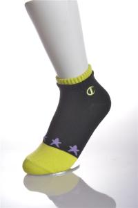 China Cotton Anti Blister Running Socks , Yellow Winter Running Socks For Adult factory