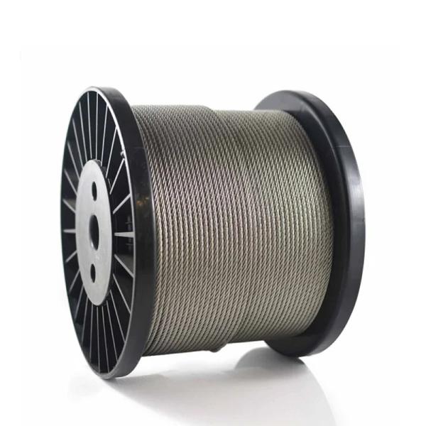 Non-coated 16Mm Tower Crane Tension Cable Steel Wire Galvanized Steel Rope for