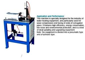 China Corrugated Pipe End Facing Machine For Stainless Steel Welding Corrugated Hose factory