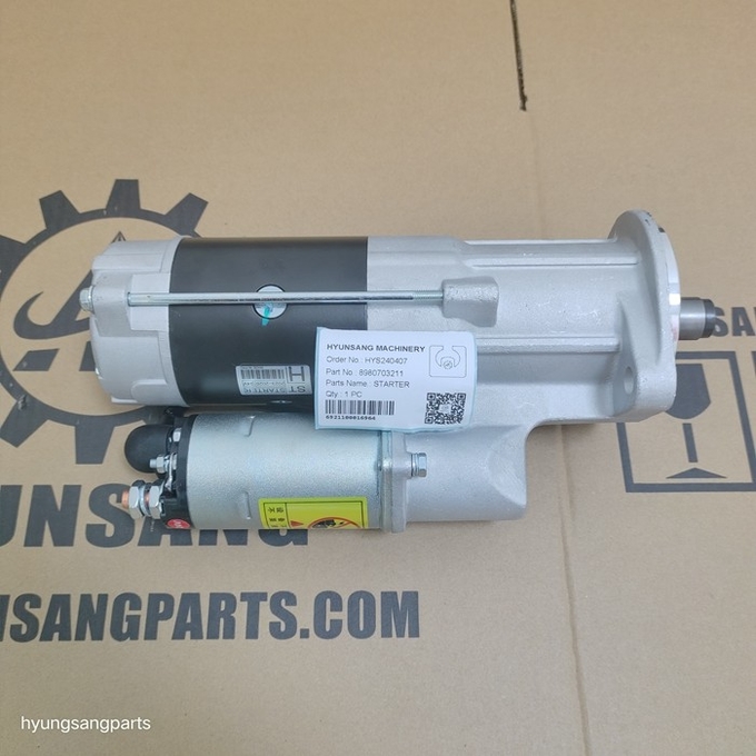 Excavator Engine Starter 8980703211 8-98070-321-1 8980540630 For ZX170W-3