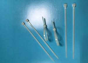 China Natural Color Nylon Cable Ties 18 Lb Tensile Strength For Food Bags Sealing factory