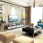 Nordic Metal Frame TV Cabinet Simple Minimalist Modern TV Stand