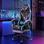 Mail packing Ergonomic RGB Gaming Chair with Massage and Led Lights Swivel Chair