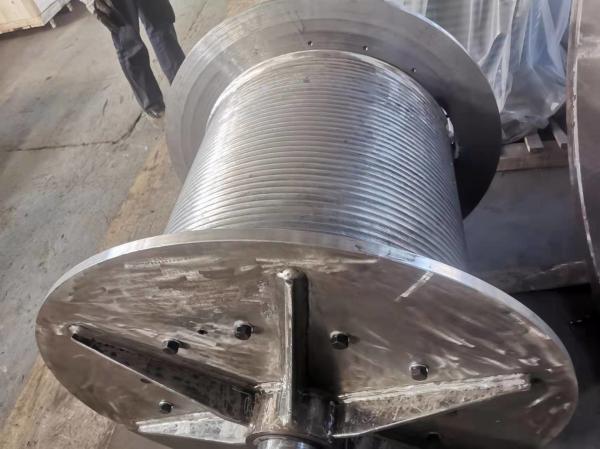 Alloy Steel 300m Grooved Cable Drum Tower Crane Electric