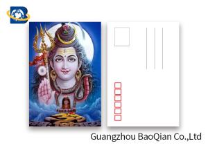 China Customized 5D Effect 3D Lenticular Postcards 157g Coated Paper 5D Effect factory