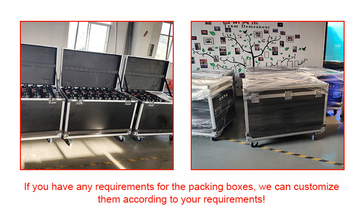 Hongwei 4k Rental Use LED Panel Displays For Stage Background P4.8 P3.9 P2.9mm