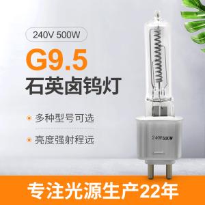 China 240V 500 Watt Quartz Halogen Bulb Lumens High G9.5 Infrared Heating Theatre TV Video factory