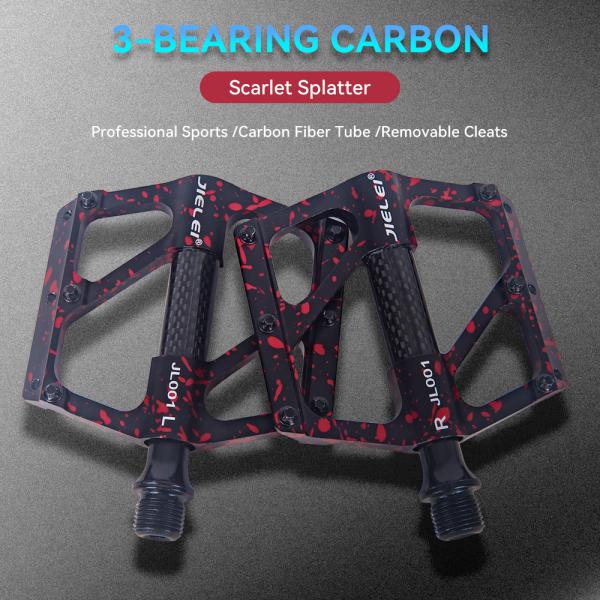 JIELEI Bicycle Pedal Aluminum Alloy Ultralight Seal 3 Bearing Road Bicycle Pedals Accessories Mountain Road Bike Bearing Pedal