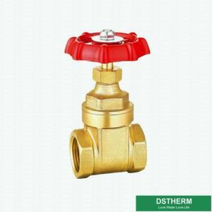 China Customized Brand Brass Gate Valve Cast Iron Handle Double Female Heavier Type Gate Valve factory
