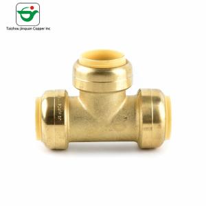 China AB1953 Approved 1/2&quot; 3/4&quot; 1&quot; Brass T Connector Fitting factory