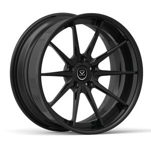 China 19x9.5 Satin Black Mercedes Benz Forged Wheels Custom Aluminum Alloy Rims 5x112 factory