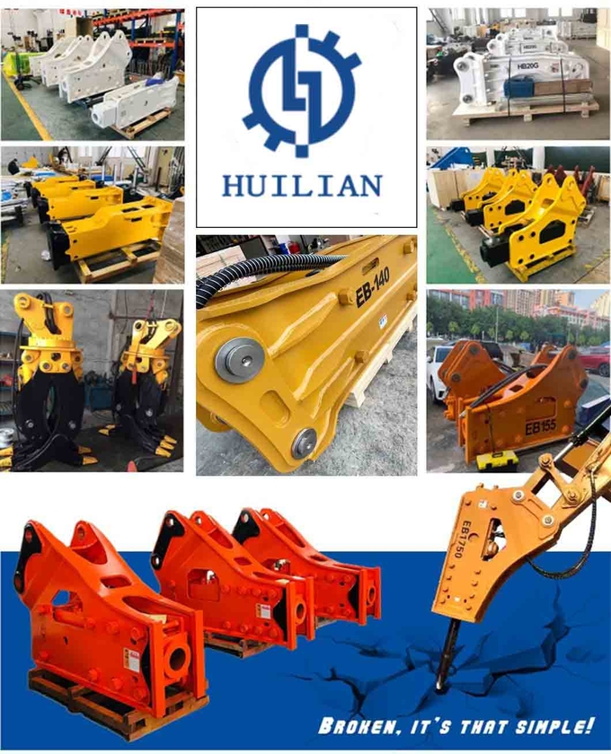 EB140 EB150 EB165 EB175Hydraulic Breaker Top Type Hammer Rock Hydraulic Breakers 0