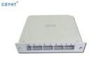 8 Way Steel Tube Type Fiber Optic Splitter Box Cassette ABS Plastic Material