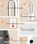 Silk Screen Printing Tower Standing Bladeless Fan for Air Purification Cooling