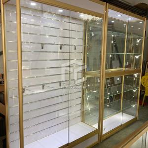 China 8mm Thick Tempered Glass Display Showcase Counter 1200mm Long factory