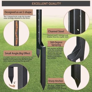 ISO9001 2008 Certified Heavy Duty Fence Post Support Stake for Ground Fixing