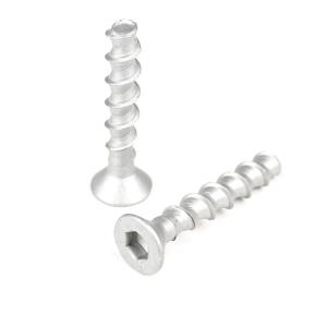 China Flat Hex Socket M8 60mm Stainless Steel Masonry Cement Screws ss410 Concrete Anchors Screw factory