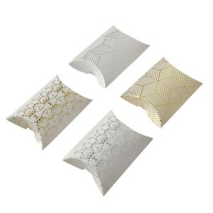 China Customized pillow boxes hair packaging pillow box hot stamping factory