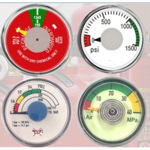 JQ0803 Fire Extinguisher Gauge 23mm Diameter Sturdy / Durable With Bottom