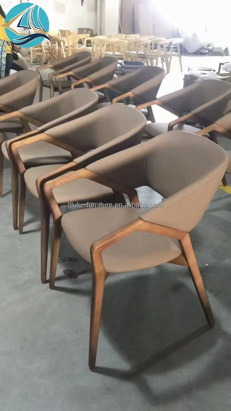Modern Dining Room Chair Nordic Style Solid Wooden Chairs for Restaurant W58*D61*H80CM Mail Packing Y