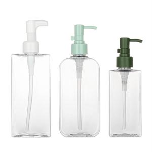 China Luxury Packaging PET Lotion Pump Bottle Empty Makeup Remover Oil Bottle factory