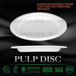 Compostable Clamshell Take Out Food Containers, Natural Disposable Bagasse, Eco