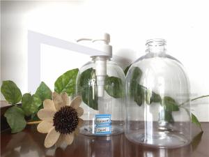 China ODM Hotstamp 500ml Clear Plastic Pump Bottles factory