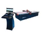 Blue Frame Silver Case Fabric Knife Cutting Machine for White Paper in Garment