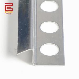 China Stainless Steel Metal Floor Transition Strips Ceramic Tile To Vinyl Wood Edge Trim factory