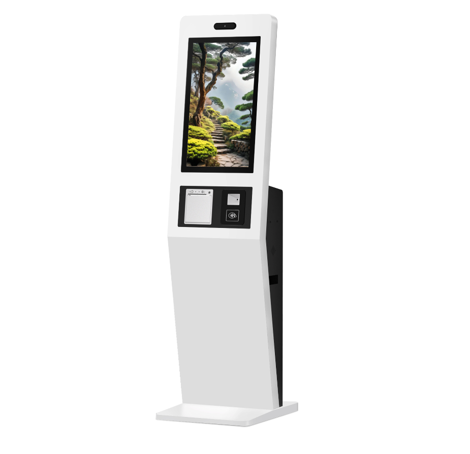 China All-in-One Capacitive Touch Kiosk with Biometric Precision and Cinema-Quality Display for Multi-Media Flexibility on sale
