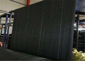 China PP Geotextile Landscape Fabric , Black Color Weed Barrier Mat With UV Treatment factory