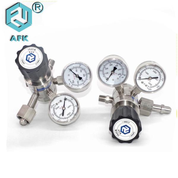 316L Digital Hydraulic Pressure Gauge , AFK Gas CO2 Pressure Regulator Long