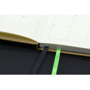 Back Pocket Custom Journal Notebook A5 Pu Cover Ruled Hardcover For Writing Week