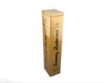 CMYK Printing 750ml Square Metal Tinplate Gift Tin Can For Wine Bottle Packaging