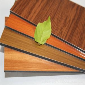 China Thickness 2-8mm Wooden Aluminum Composite Panel Weather Resistance factory