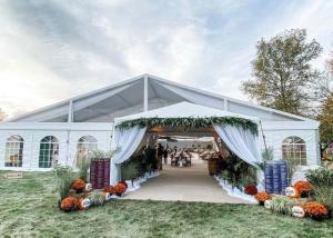 China Event Banquet Marquee, Clear PVC Wedding Party Roof Top Tent For 1500 People factory