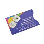 Printed RFID Blocking Aluminum Safety Sleeve / Credit Card Protector