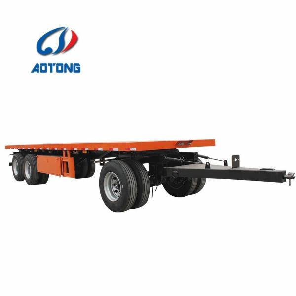 20ft 40ft 20-40Tons Small Flatbed Cargo Trailer Full Trailer Max Payload 40T 2/3